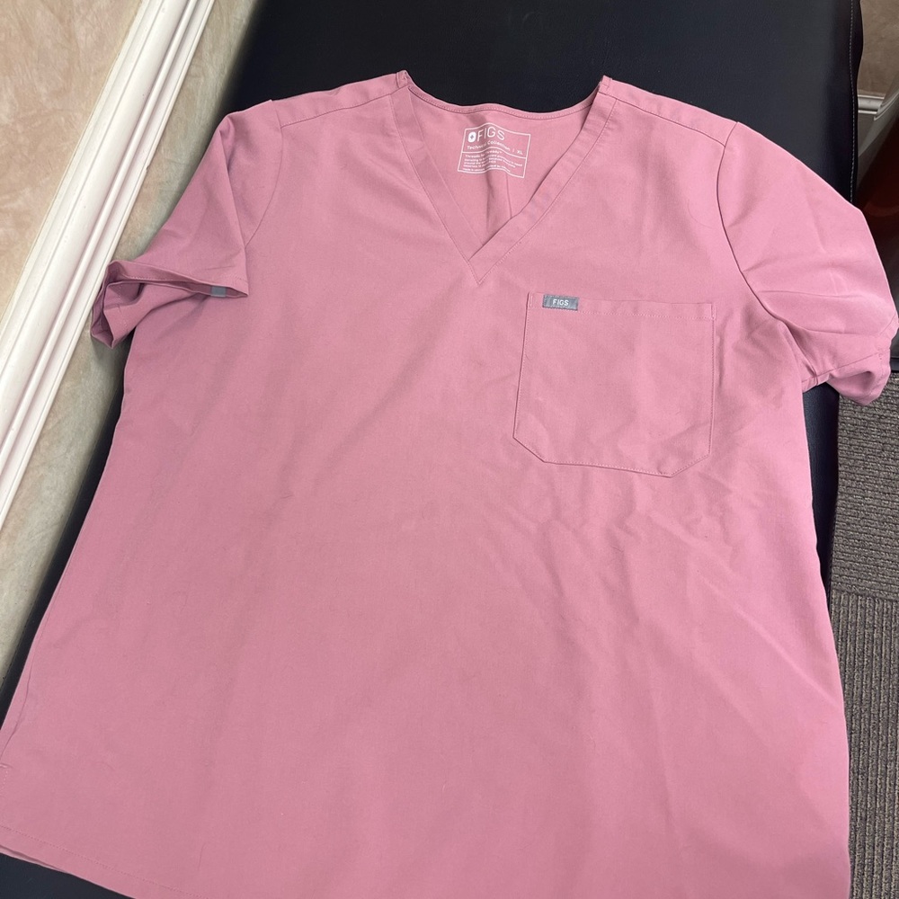 Figs Caterina Mineral Mauve Top